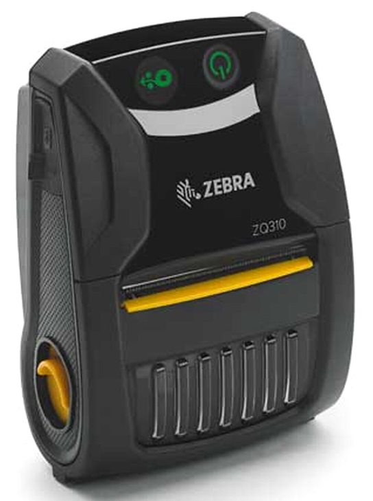 Impresora Portátil Inalambrica / Zebra ZQ310 | 2404 - Zebra ZQ31-A0E02TL-00 Impresora Portátil, Térmica directa, Resolución 203dpi, Memoria RAM 128MB, Memoria Flash 256MB, Ancho impresión 48mm, Velocidad 100mm/s, USB, Bluetooth, NFC, Sellado IP54
