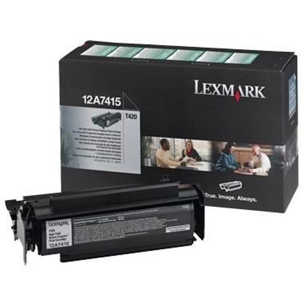 Toner Original - Lexmark 12A7415 Negro | Para uso con Impresoras Lexmark T420  Lexmark 12A7415  Rendimiento Estimado 10.000 Páginas con cubrimiento al 5%
