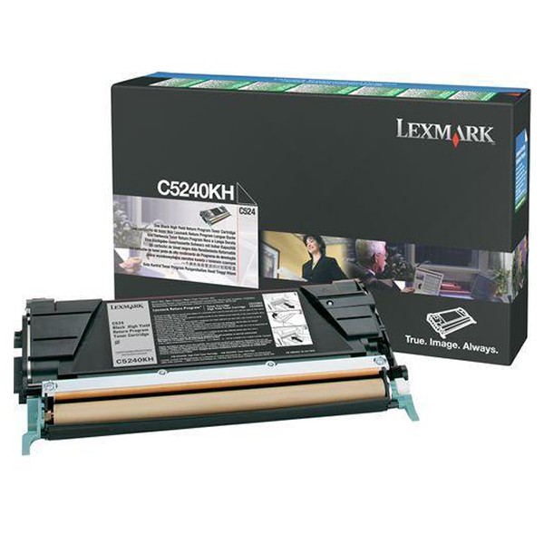 Toner para Lexmark C534 - C5240KH | Original Toner Lexmark C5240KH Negro 