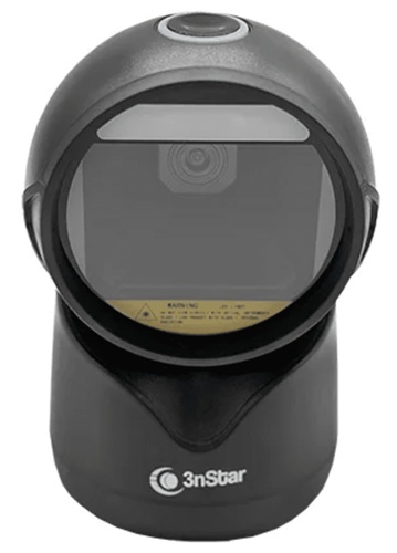 Lector Código de Barras 2D / 3nStar SC504 | 2609 – 3nStar SC504 es un lector de código de barras manos libres omnidireccional 2D, Velocidad de escaneo: 60 fotogramas por segundo, Sistema óptico: 640 x 480 píxeles, Resolución: 1D 5 mil y 2D 10 mil 