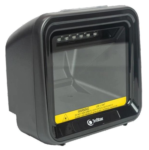 Lector Código de Barras 2D / 3nStar SC550 | 2609 – 3nStar SC550 es un lector de código de barras manos libres omnidireccional 2D para mostrador, Lectura: Códigos 1D, 2D, impresos y electrónicos, Velocidad: 60 cuadros/seg, Profundidad de campo: 45 cm