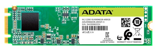 SSD M.2 SATA Interno / ADATA SU650-120GB | 2609 - ADATA ASU650NS38-120GT-C es un SSD interno Ultimate SU650, Capacidad: 120 GB, Factor de forma: M.2 2280, Flash: 3D NAND, Controlador: Maxiotek, Interfaz: SATA III 6 Gb/s, Lectura secuencial 550 MB/s