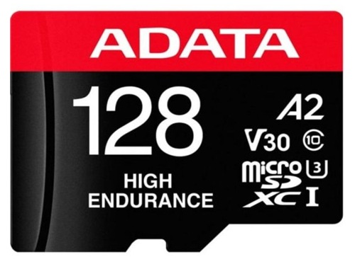 ADATA A2-V30-128GB / microSDXC UHS-I Class 10 | 2609 - ADATA AUSDX128GUI3V30SHA2-RA1 es una memoria High Endurance microSDXC UHS-I diseñada para grabación continua y regrabación constante, Capacidad: 128 GB, Estándar: SD 6.0, Lectura máxima: 100 MB/s