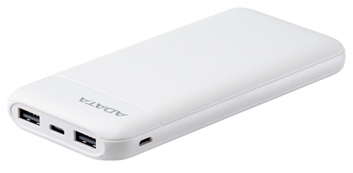 ADATA C100 blanco / Power Bank 10k mAh | 2609 - ADATA PC100-14WH es un Power Bank C100 portátil, Capacidad: 10.000 mAh, 3,7 V / 37 Wh, Capacidad nominal: 5 V / 6.500 mAh, 9 V / 3.300 mAh, 12 V / 2.500 mAh, Batería: Polímero de litio recargable