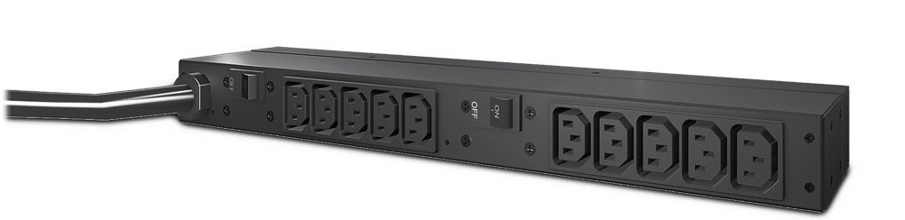 PDU APC AP9571A / 10-Salidas| 2301 – PDU para Rack, Voltaje de salida: 208V, Voltaje de entrada: 200V / 208V / 230V, 10x C13 (Salida), NEMA L6-30P (Entrada), Carga: 4992VA, Corriente de entrada: 30A, Dimensiones: 44.5 x 7.7 x 4.4 cm