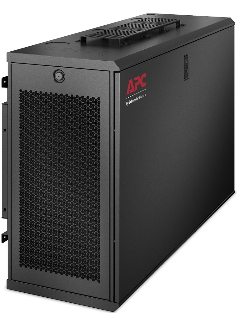 Rack  6U / APC NetShelter AR106V | 2100 – Gabinete de Rack 6U, Montaje en pared de perfil bajo, Altura: 648 mm, Anchura: 353 mm, Profundidad: 968 mm, Peso neto: 36.29 kg, Profundidad de instalación: 762 mm, Capacidad de peso: 113.4 kg