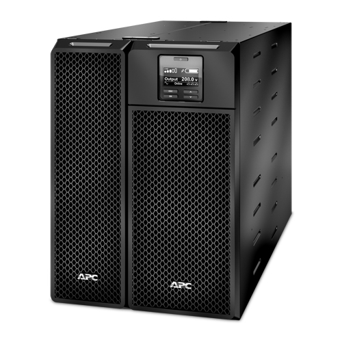UPS  6KVA Online / APC SRT6KXLT-5KTF | 2503- UPS de 6KVA On-Line Doble Conversión con Transformador/Reductor de 208/240V a 120V, Capacidad 6000VA / 6000W, Factor de Potencia: 1, Voltajes Soportados: Entrada 220V / Salida 120/220V, Bateria APCRBC140 