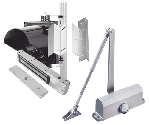 Kit de Montaje / AccessPro KITACCESS600 | 2609 – AccessPro KITACCESS600 es un kit de accesorios para instalar una chapa magnética para protección de puerta, Fuerza de sujeción: 600 lb, Tipo de montaje: Z y L, Chapa magnética incluida: MAG600NLED