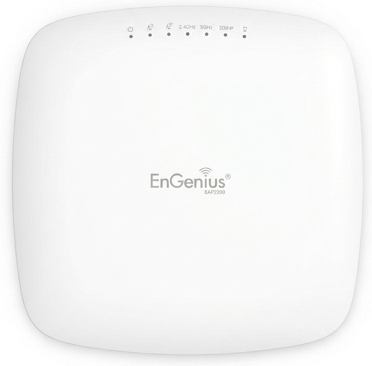 Engenius EAP2200 / Access Point 2.1 Gbps WiFi 5 Tri-Band | 2604 - Engenius EAP2200 es un punto de acceso de alto rendimiento diseñado para entornos de alta densidad, tecnología 802.11ac Wave 2 con MU-MIMO 2x2, triple banda simultánea con un radios