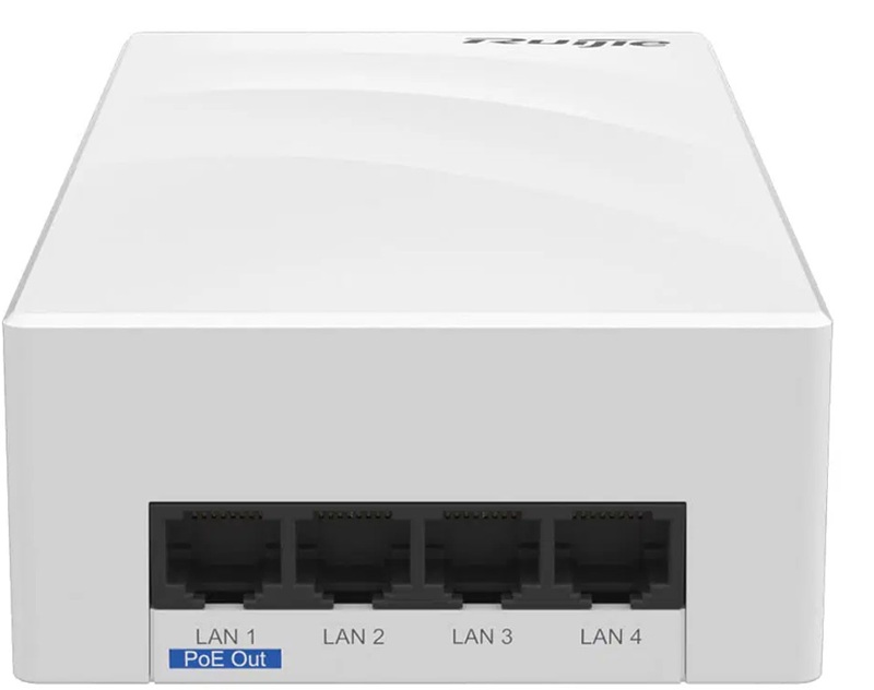Access Point 3.0 Gbps WiFi 6 / Ruijie RG-AP180P-L | 2508 - Ruijie RG-AP180P-L es un punto de acceso Wi-Fi 6 80211ax de montaje en pared, diseñado para entornos de alta densidad como hoteles, oficinas VIP, residencias y departamentos. Su diseño compacto