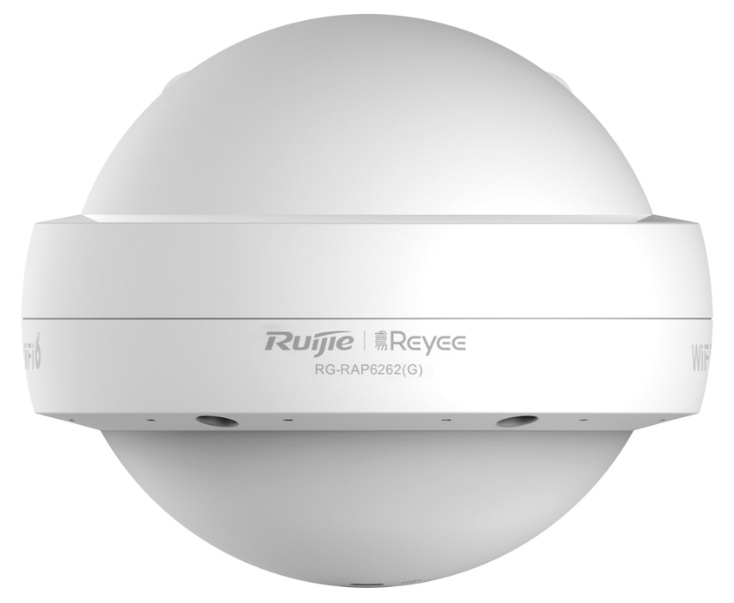 Access Point 1.78 Gbps WiFi 6 / Ruijie RG-RAP6262(G) | 2508 - Ruijie RG-RAP6262(G) es un punto de acceso 802.11ax Wi-Fi 6 para exteriores diseñado para ofrecer cobertura omnidireccional largo alcance en ambientes hostiles como plazas, parques, estadios