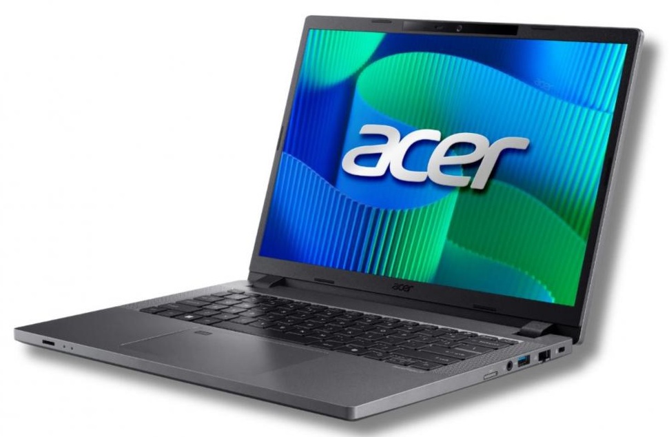 Acer TravelMate TMP214 / Portátil Core-5 de 14'' | 2605 – Acer TravelMate TMP214-55-G2-5849-CO NX.B64AL.001 Portátil diseñado para entornos profesionales con procesador Intel Core 5 120U de 10 núcleos, RAM 16GB, SSD 512GB, Pantalla 14'', Thunderbolt