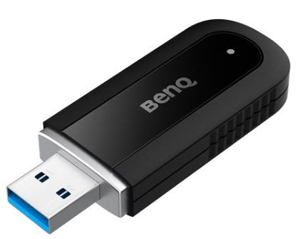 BenQ WD02AT / Adaptador Inalámbrico | 2603 - BenQ WD02AT 5A.F8Y28.DE1 es un adaptador inalámbrico USB 2.0 dual con Wi-Fi 6 y Bluetooth 5.2. Ofrece doble banda de 2.4 GHz y 5 GHz alcanzando velocidades de 1201 Mbps mediante tecnología MU-MIMO
