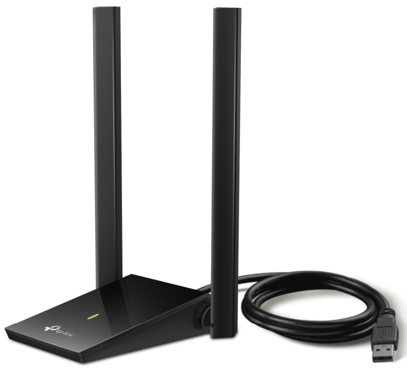 Adaptador USB Wi-Fi 5 1267 Mbps / TP-Link Archer T4U Plus | 2502 - Adaptador de Red USB Inalámbrico Wi-Fi 5 AC1300, 2-Antenas Omnidireccionales externas de 5 dBi, Velocidad 1267 Mbps (400 Mbps a 2.4 Ghz + 867 Mbps a 5Ghz), Potencia de Transmisión: 20dB