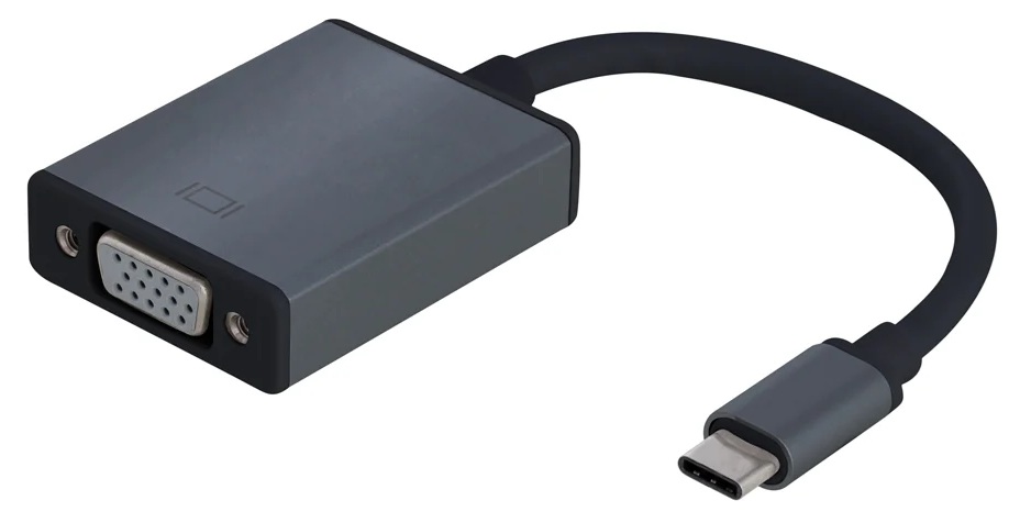 Argom ARG-CB-0043 / Adaptador USB-C a VGA | 2605 – Argom Tech ARG-CB-0043 es un adaptador diseñado para conectar monitores o televisores VGA a dispositivos con puerto USB tipo C, soporta resoluciones de hasta 1920 x 1080p, longitud de 15 cm