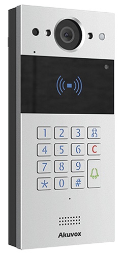 Videoportero IP / Akuvox R20KV2 | 2609 – Akuvox R20KV2 Videoportero IP multiapartamento con teclado numérico y control de acceso, Cámara: 2 MP, Resolución de video: 1.920 x 1.080, Ángulo de visión: 110° horizontal / 58° vertical, Audio Bidireccional