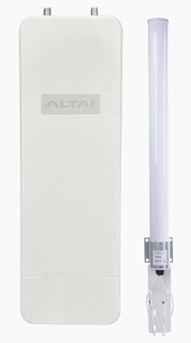 Kit WiFi Omnidireccional / Altai KIT-C1XN+O | 2609 - Altai KIT-C1XN+O es un kit WiFi omnidireccional de 2,4 GHz para WISP, Cobertura: 360° hasta 300 m, Estándar inalámbrico: IEEE 802.11b/g/n, Velocidad: hasta 300 Mbps, Tecnología: MIMO 2x2