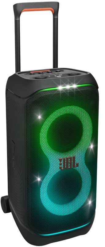 Altavoz Portátil / JBL PartyBox Stage 320 | 2508 - Altavoz Portátil JBL JBLPBSTAGE320AM diseñado para fiestas, con sonido potente, espectáculo de luces integrado, batería recargable y ruedas para facilitar su transporte. Potencia de Salida: 240W