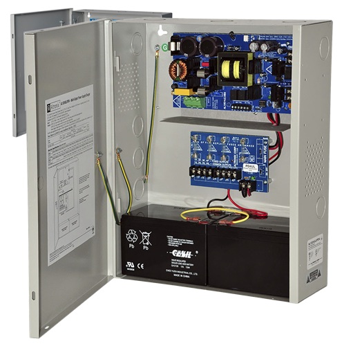 Altronix AL1024ULXPD4 / Fuente de alimentación | 2609 - Altronix AL1024ULXPD4 Fuente de alimentación con respaldo de batería, Entrada: 115 VAC 60Hz 3.5A, Salida: 24 VDC, Corriente de suministro continuo: 10A, Distribución: 4 salidas protegidas