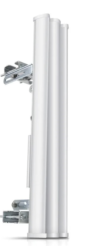 Antena 17dBi AirMax 2.4Ghz / Ubiquiti AM-2G16-90 | 2507 - Antena sectorial MIMO 2x2 para radio estaciones base airMAX, Se integra perfectamente con radios RocketM, Doble Polaridad Simultánea (Vertical/Horizontal), Frecuencia 2.3 - 2.7GHz, Ganancia 17dBi