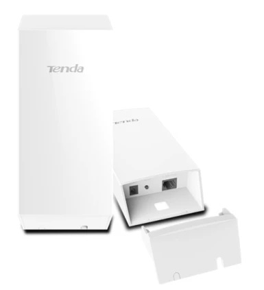Antena CPE 300 Mbps - Tenda O1 | CPE & Estación base exterior de 2.4 GHz a 300 Mbps, Antena direccional 8dBi, Protección IP65, Puede funcionar como Access Point o Estación base, Modo operativo WISP compatible. Tenda 01