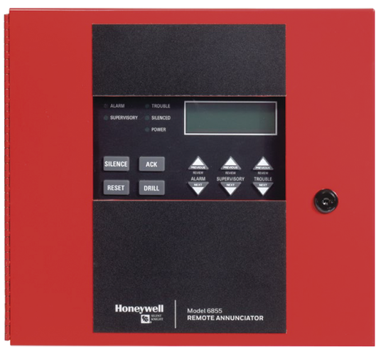 Anunciador Remoto / Silent Knight 6855 | 2604 – Silent Knight 6855 es un anunciador remoto diseñado para el control y monitoreo a distancia de paneles de incendio, cuenta con pantalla LCD de 80 caracteres con retroiluminación, botones táctiles