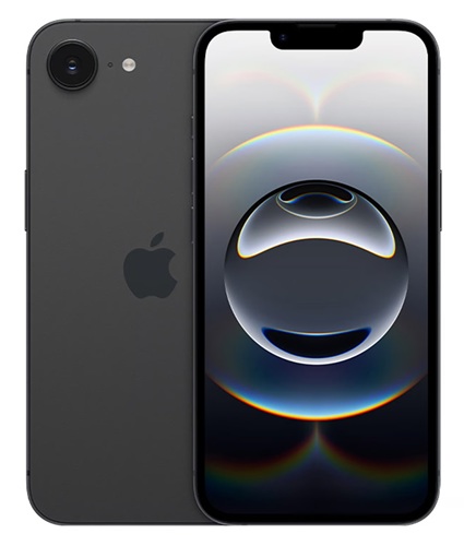 Smartphone Apple / iPhone 16e | 2609 – Apple iPhone 16e MD1Q4BE/A es un smartphone color negro con pantalla Super Retina XDR OLED de 6.1 pulgadas, Resolución: 2532 x 1170 píxeles, Procesador: Chip A18 de Apple, CPU 6 núcleos, GPU 4 núcleos