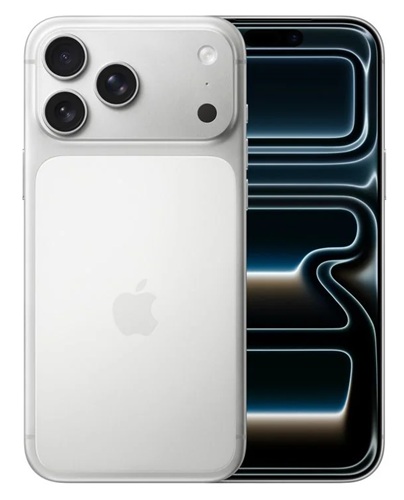 Smartphone Apple / iPhone 17 Pro Max | 2609 – Apple iPhone 17 Pro Max MFYQ4LZ/A es un smartphone 5G color plata, Almacenamiento: 512 GB, Pantalla: Super Retina XDR OLED de 6.9 pulgadas, Resolución: 2868 x 1320 píxeles, Procesador: Chip A19 Pro