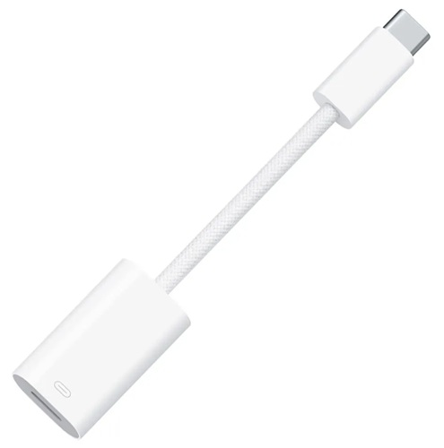 Adaptador USB-C a Lightning / Apple MUQX3AM-A | 2609 – Apple MUQX3AM/A es un adaptador de USB-C a Lightning diseñado para conectar accesorios Lightning a un iPhone o iPad equipado con USB-C, Conector 1: USB-C, Conector 2: Lightning, Funciones: Carga