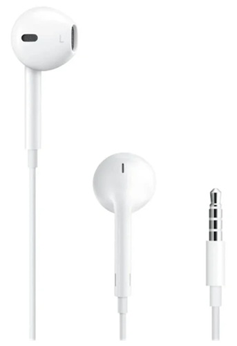 Audífonos con cable / Apple EarPods | 2609 - Apple EarPods MWU53AM/A Audífonos con cable color blanco diseñados según la geometría del oído para proporcionar un ajuste cómodo, Conector: Plug de 3.5 mm, Audio: Alta calidad con graves profundos y ricos