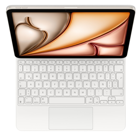 Magic Keyboard 11'' / Apple MDFV4LA/A | 2601 - Apple Magic Keyboard MDFV4LA/A Estuche con teclado retroiluminado para iPad Air 11'' (4ª y 5ª generación) con iPadOS 18.3 o posterior. Diseño voladizo permite ajustar el ángulo de visión con precisión