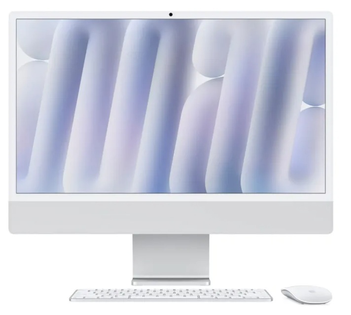 Apple iMac MGPK3E/A | All in One iMac con pantalla Retina 4.5K de 24 pulgadas: Chip M1 de Apple con CPU de ocho núcleos y GPU de ocho núcleos, Memoria RAM 8GB, SSD 256GB – Color Azul, Sistema Operativo macOS Big Sur. Garantía 1 Año.