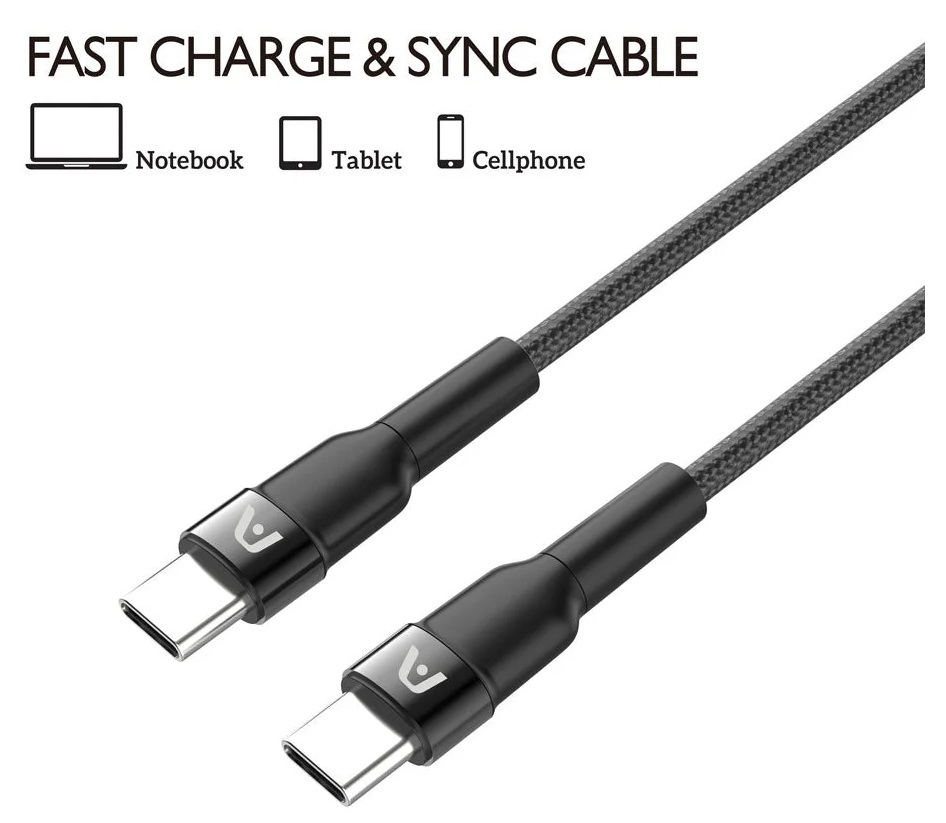 Cable de carga USB-C 240W / Argom ARG-CB-0074BK | 2605 – Argom Tech DuraSpeed ARG-CB-0074BK Cable USB-C a USB-C diseñado para entrega de potencia de 240 W a 5 A, transferencia de datos de 480 Mbps, recubrimiento de nailon trenzado antideshilachado