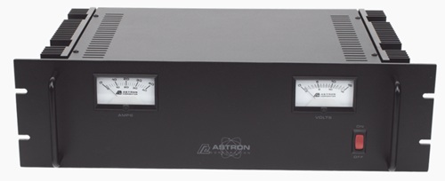 Fuente de Poder Lineal Regulada / Astron RM-35MBB | 2609 - Astron RM-35MBB es una fuente de alimentación lineal regulada para instalación en rack, Voltaje de entrada: 115 VAC / 60 Hz, Voltaje de salida: 13,8 VDC, Corriente de salida: 25 A continuos