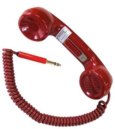 Auricular Telefónico / Notifier FHS | 2604 - Notifier FHS es un auricular telefónico portátil diseñado para proporcionar comunicación de voz bidireccional entre el personal de emergencia y la consola de mando principal, permite el reporte de condiciones