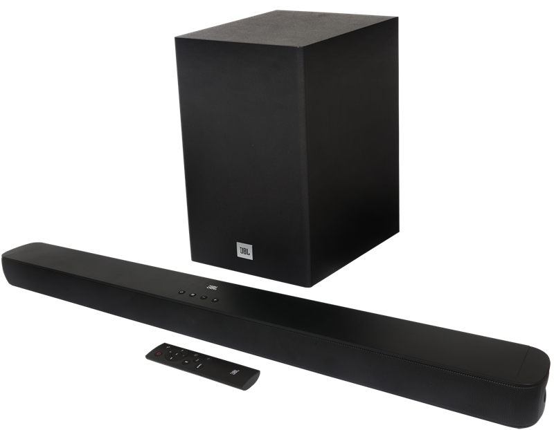 Barra de Sonido 2.1 / JBL SB180 | 2507 – Barra de Sonido 2.1 JBL JBLSB180BLKBR2 Potencia: 220W, Barra de sonido 100W & Subwoofer 120W, Transductores: 2x 45×100 mm & Subwoofer: 6.5’’ inalámbrico, Audio: HDMI ARC, Óptica digital, USB & Bluetooth