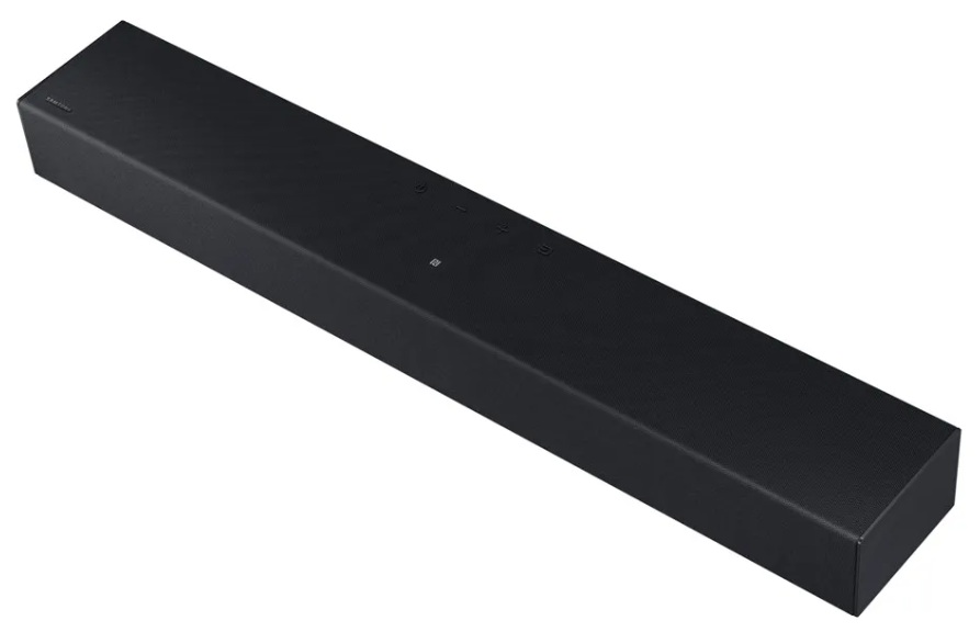 Barra de Sonido / Samsung HW-C400/ZL | 2607 – Samsung HW-C400/ZL es una barra de sonido de 2.0 canales con 4-Altavoces, diseñada para mejorar el audio del televisor. Cuenta con Woofer integrado para reforzar los graves, compatible con Dolby 2 canales