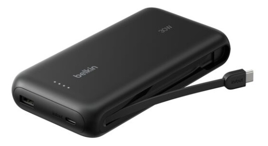 PowerBank 20000 mAh 30W / Belkin ENA013fqBK | 2604 – Belkin ENA013fqBK es un cargador portátil diseñado para Nintendo Switch y dispositivos USB-C, capacidad de 20000 mAh, potencia de salida 30W Power Delivery, puerto USB-C bidireccional & USB-A de 12W