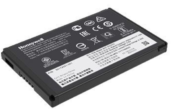 Bateria Recargable 4500 mAh / Honeywell 50183310-001 | 2507 – Batería Recargable Honeywell 50183310-001 diseñada para los terminales portátiles ScanPal EDA52, EDA56 y EDA57. Tipo de Batería: ion de litio (Li-Ion), Voltaje: 3.8 V, Capacidad: 4500 mAh 