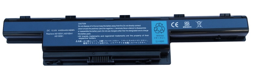 Batería para Portátiles Acer Aspire | 2500 - Batería de remplazo nueva, 100% compatible, Tecnología de iones de litio, Protección contra sobredescargas, Protección contra sobrecalentamiento. Se puede almacenar hasta 6 meses a 25 ℃.