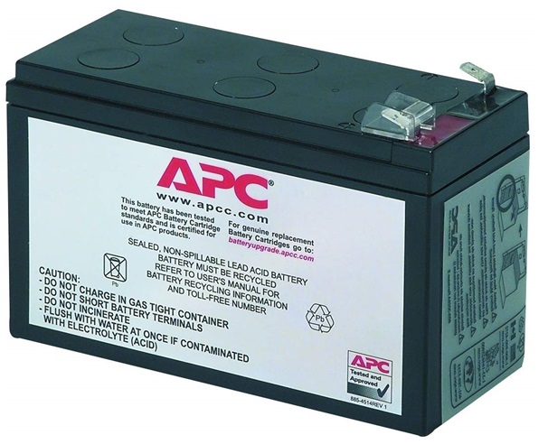 Baterias para UPS / APC RBC110 | 2100 - Cartucho de Baterías APC # 110. Kit 1x Batería 12V x 84VAh, Sellada libre de mantenimiento, Dimensiones (Al x An x Pr): 105 x 151 x 65 mm, Peso: 2.5Kg, Vida útil esperada: 3-5 años.