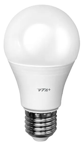 Smart Home VTA-84690 / Bombillo Led Inteligente | 2603 - VTA VTA-84690 es un bombillo LED inteligente con rosca E27 y luz RGB, diseñado para integración en sistemas Smart Home. Ofrece potencia de 9 W, flujo luminoso de 800 lm y voltaje de 9 V