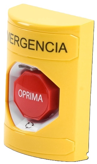 STI SS2209EM-ES / Botón de Emergencia Amarillo | 2604 - STI SS2209EM-ES es un botón de emergencia diseñado para el control de procesos y seguridad, tecnología de acción mantenida con restablecimiento mediante giro, color amarillo con mensaje en español