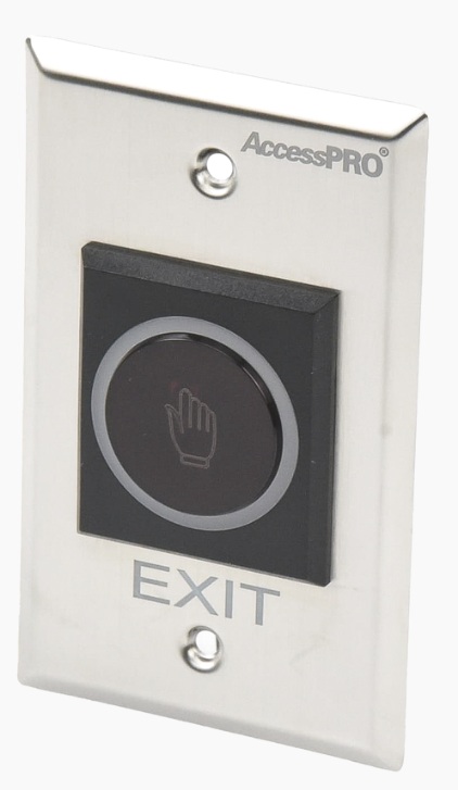 AccessPRO ACCESSK1 / Botón de Salida sin Contacto | 2603 - AccessPRO ACCESSK1 es un botón de salida cuya función principal es activar la apertura de puertas sin necesidad de contacto físico mediante un sensor infrarrojo
