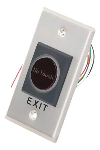 Botón de salida sin contacto / Hikvision DS-K7P07 | 2603 - Hikvision DS-K7P07 es un botón de salida diseñado para sistemas de control de acceso higiénicos, incorpora tecnología de detección infrarroja sin contacto con distancia ajustable de 4 a 10 cm