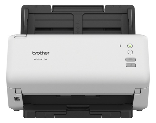 Brother ADS-3100 / Escáner 40 ppm | 2609 - Brother ADS-3100 es un escáner de escritorio de alta velocidad con alimentación de hojas, Velocidad de escaneo: Hasta 40 ppm simple y 80 ipm dúplex en negro y color, Resolución: Hasta 600 × 600 dpi óptica