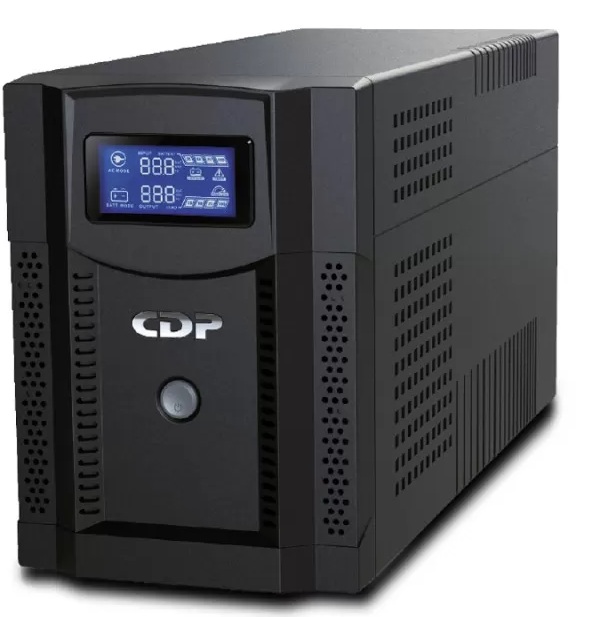 UPS 2KVA Interactiva / CDP UPRS-2008 | 2503 - UPS Interactiva UPRS 2008 con Potencia de 1400W, Voltaje de Entrada 120V, Voltaje de Salida: 120V,  Corriente: Máximo 11.67A, Conexión: NEMA 5-15P, 8-Tomacorrientes NEMA 5-15R, Batería Plomo-ácido 2x 12V/9A