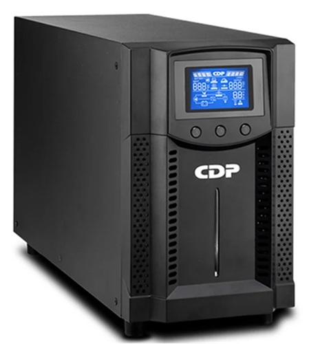 UPS  1KVA Online / CDP UPO11-1-AX | 2609 - CDP UPO11-1AX es una UPS Online de doble conversión monofásica en formato torre, Capacidad: 1.000 VA / 1.000 W, Factor de potencia: 1, Voltaje: 120 VCA, Rango de voltaje de entrada: 55–150 VCA 