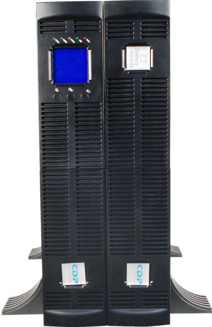 UPS  1KVA On-Line / CDP UPO11-1RT | 2503 - UPS Online CDP UPO11-1RT Diseño Torre/Rack con Capacidad de 900W, 8-Terminales de salida NEMA 5-15R, Rango de voltaje de entrada: 60 - 150V, Voltaje de salida seleccionable: 110 / 115 / 120 / 127V, Regulación