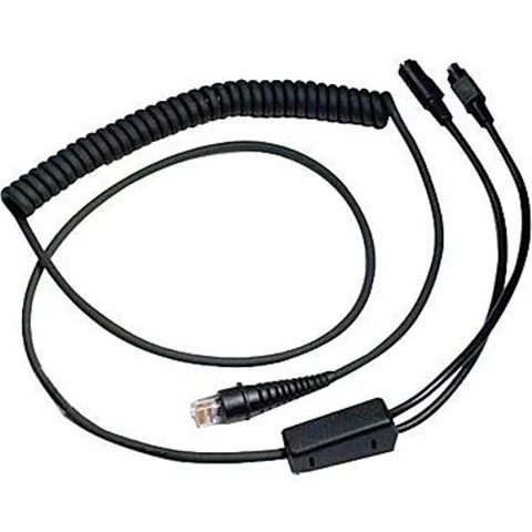 Cable Adaptador PS2 / Honeywell 53-53002-3 | 2507 – Cable adaptador Honeywell  PowerLink Keyboard Wedge que permite conectar escáneres de códigos de barras a sistemas mediante interfaz PS/2 (DIN de 6 pines macho a DIN de 5 pines hembra), Longitud: 2.9 m